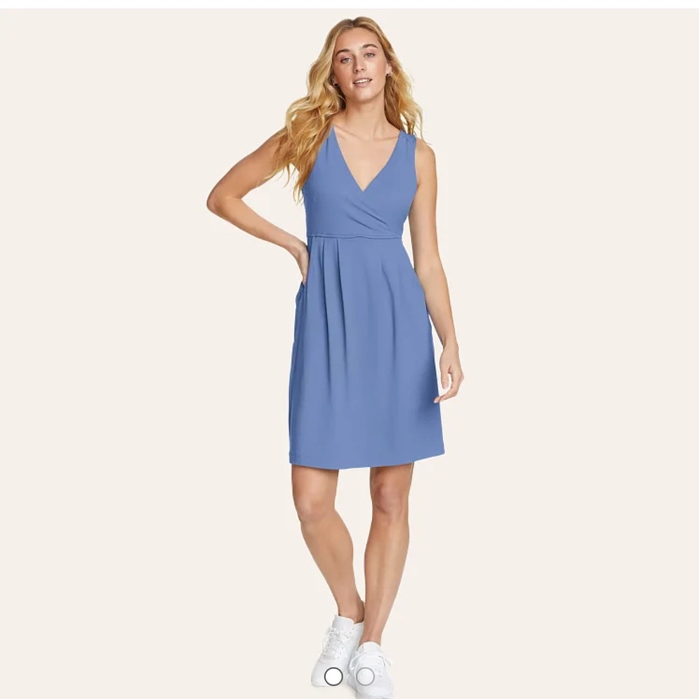 Eddie Bauer Blue Sleeveless Dress